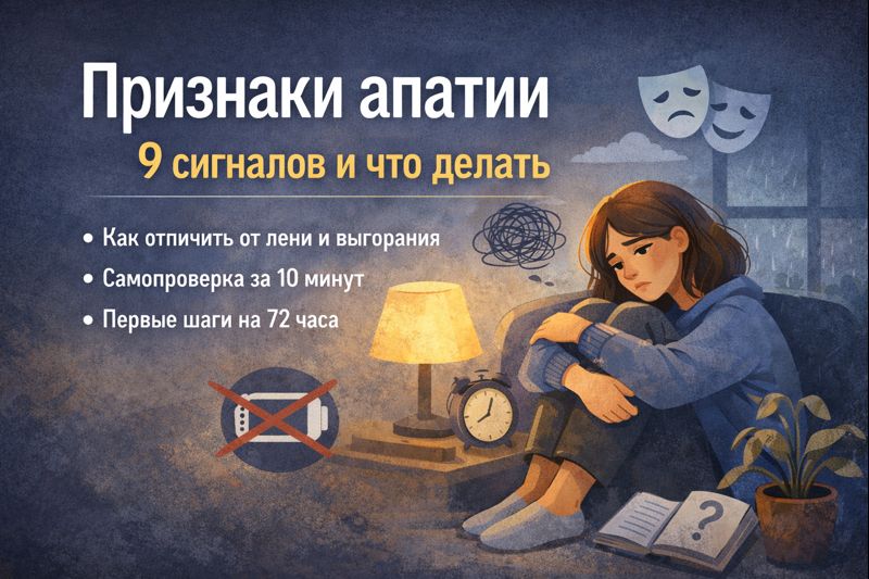 Признаки апатии