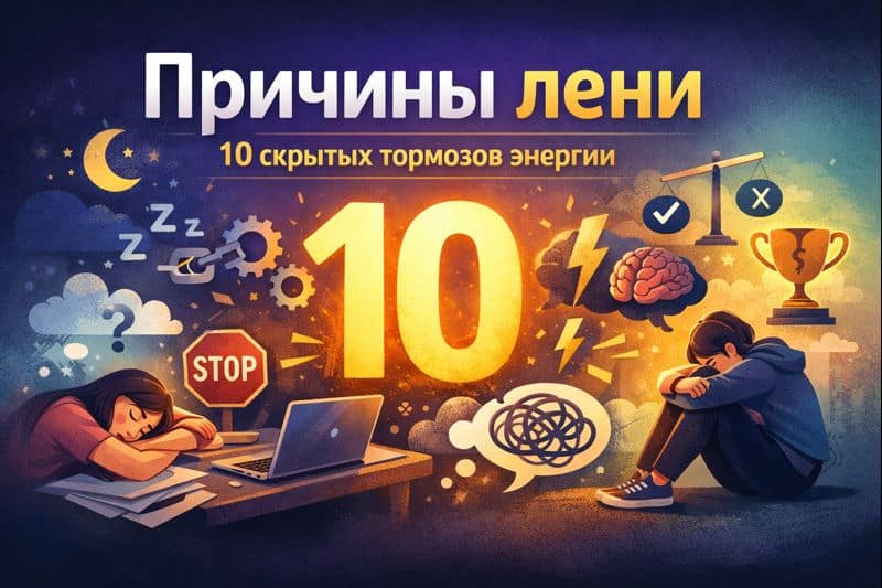 причины лени
